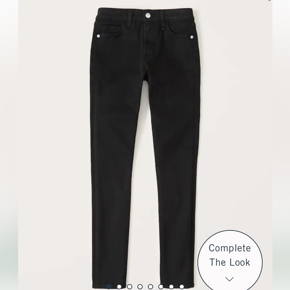 Abercrombie & Fitch Black Skinny Jeans Size 25